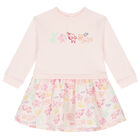 Baby Girls Pink Animals Dress, 1, hi-res
